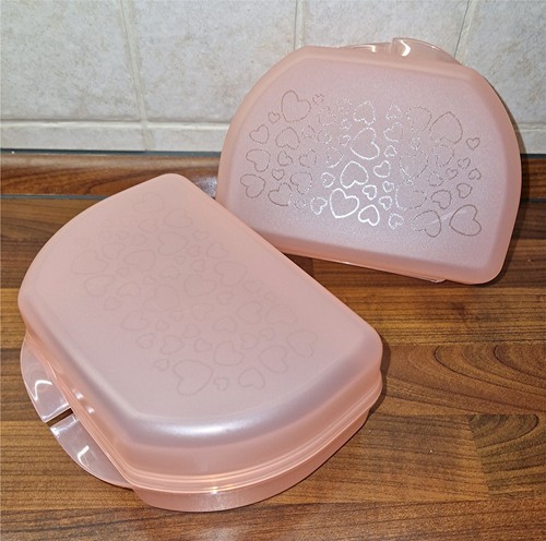 Tupperware snacky herz rosa - tupperware,